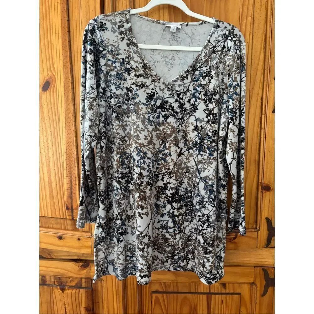 J. Jill “Pure Jill” Velour Tunic Top